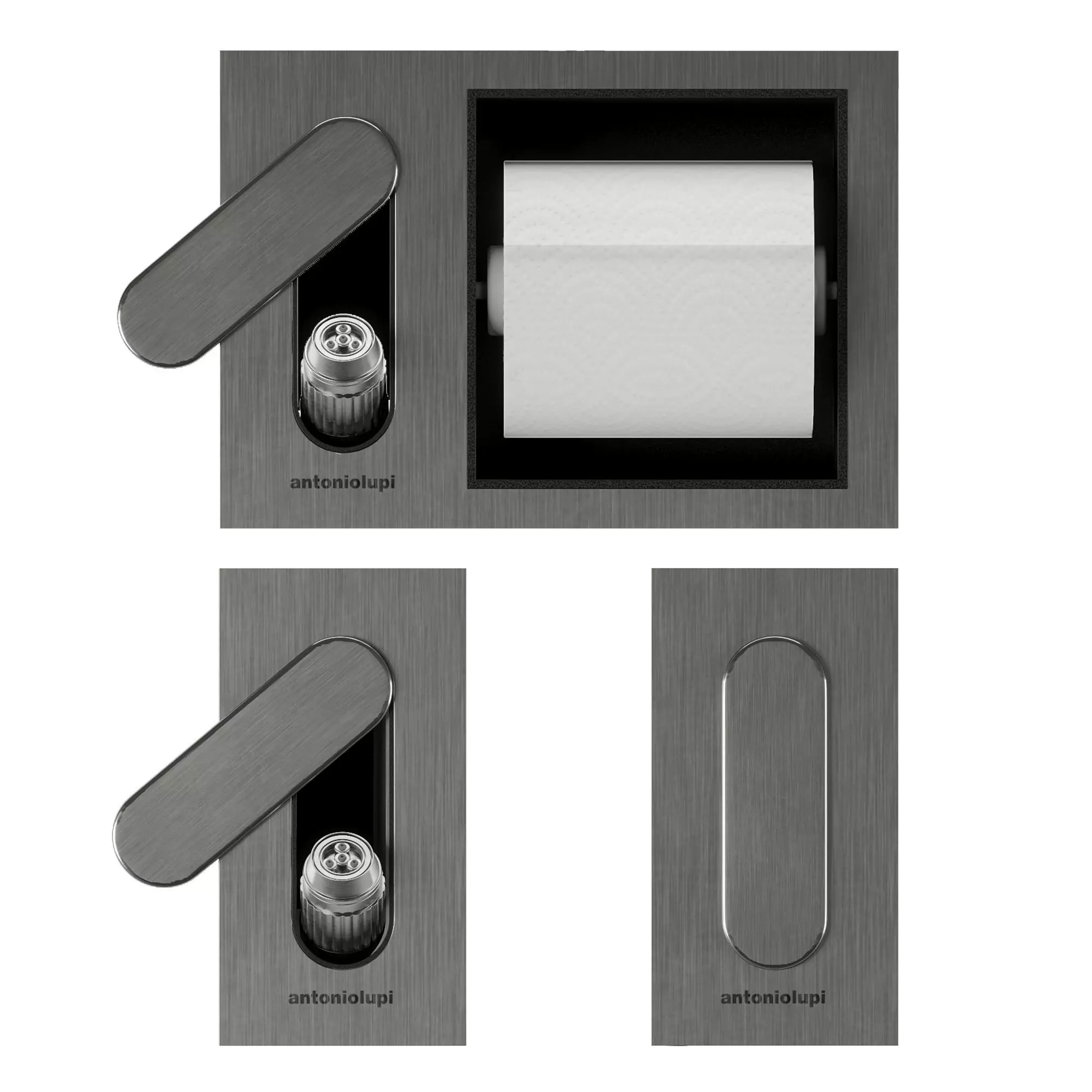 CARTAINTENSO INTENSO Sanitary shower paper holder Low-poly 3D model_0