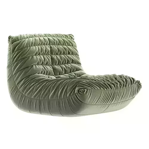 FRAMELESS CHAIR COCOON CHAIR GRAY Low-poly 3D model