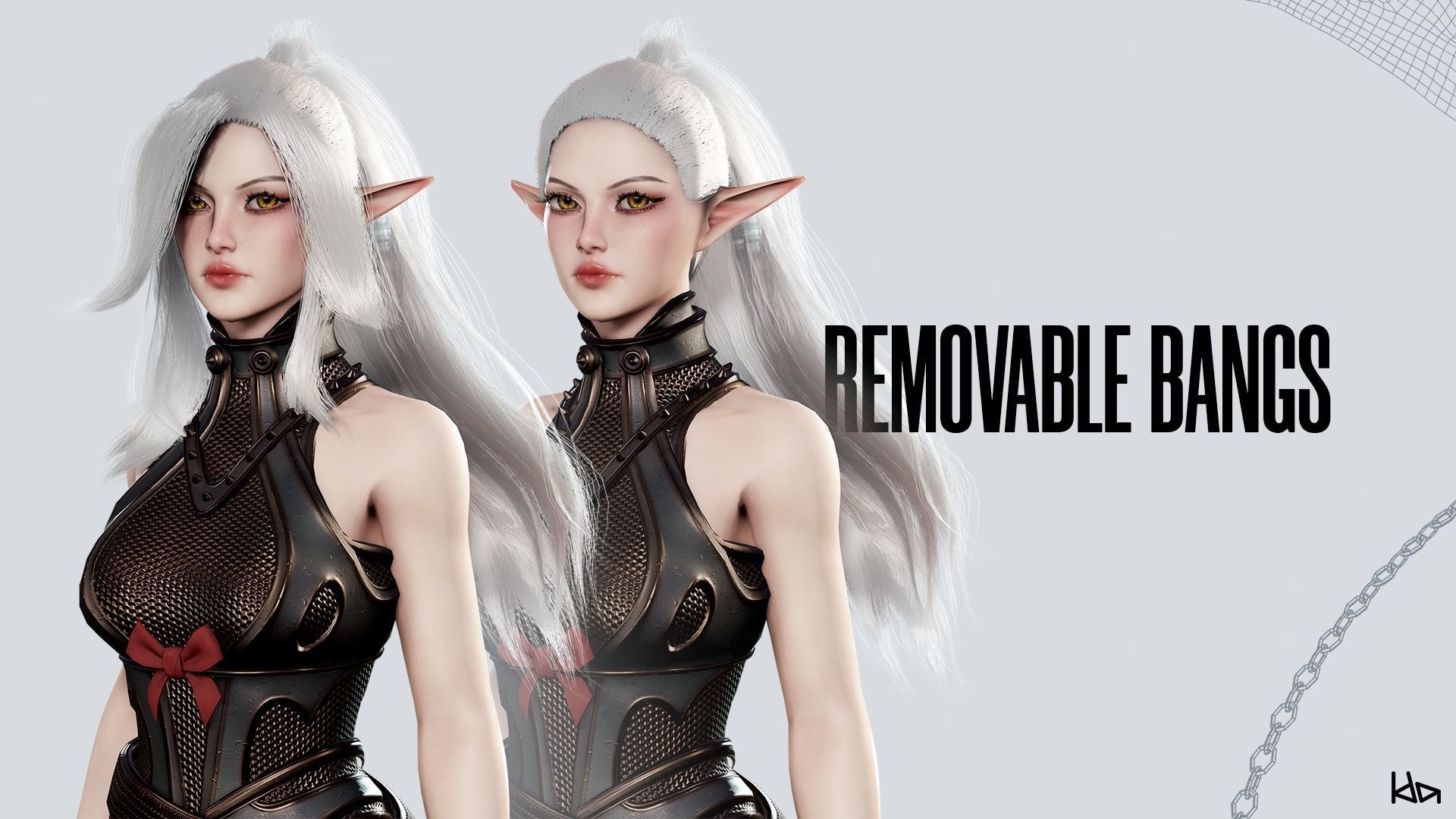 Cosmo Succubus Girl - Game Ready Low-poly 3D model_16