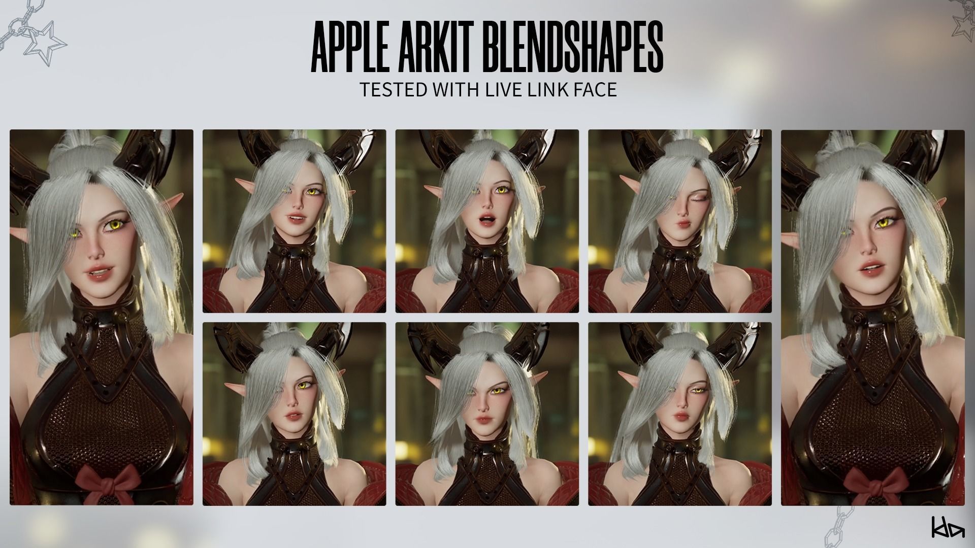 Cosmo Succubus Girl - Game Ready Low-poly 3D model_9