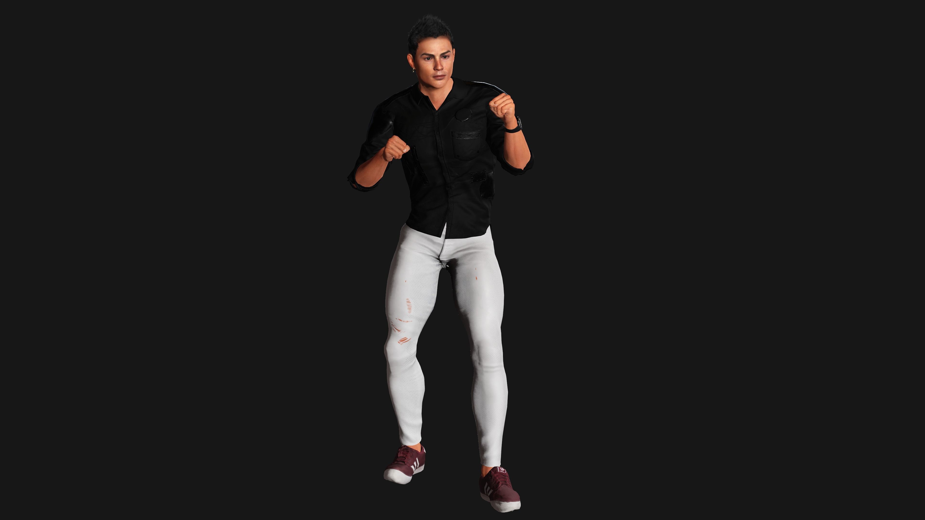 CRISTIANO RONALDO 3D MODEL- RIGGED GAME READY CHARACTER  Low-poly 3D model_12