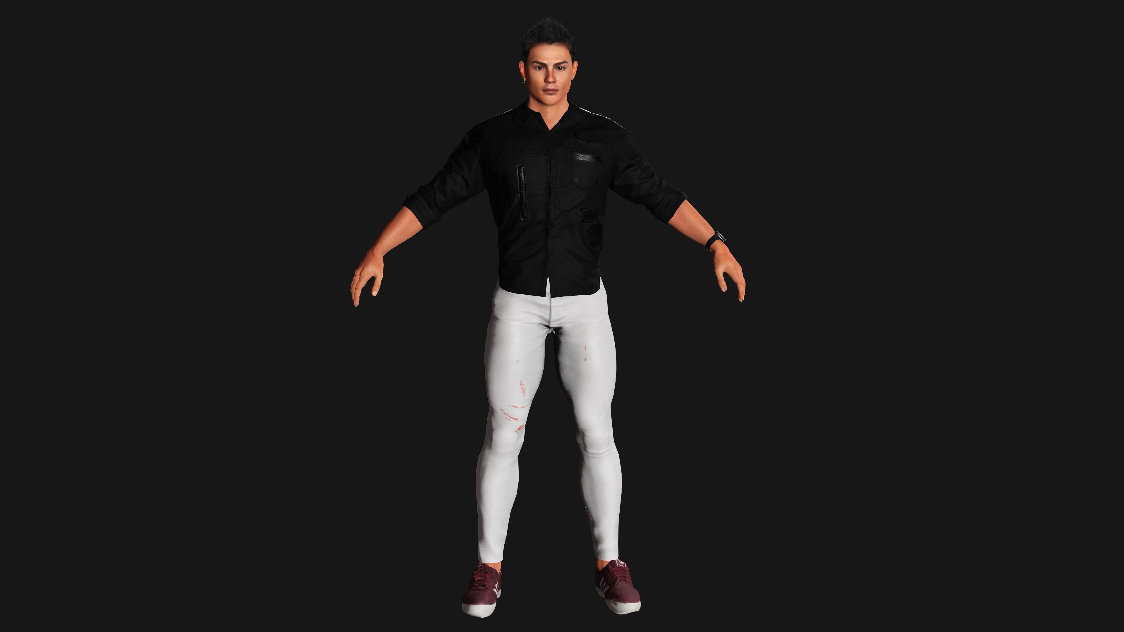 CRISTIANO RONALDO 3D MODEL- RIGGED GAME READY CHARACTER  Low-poly 3D model_5