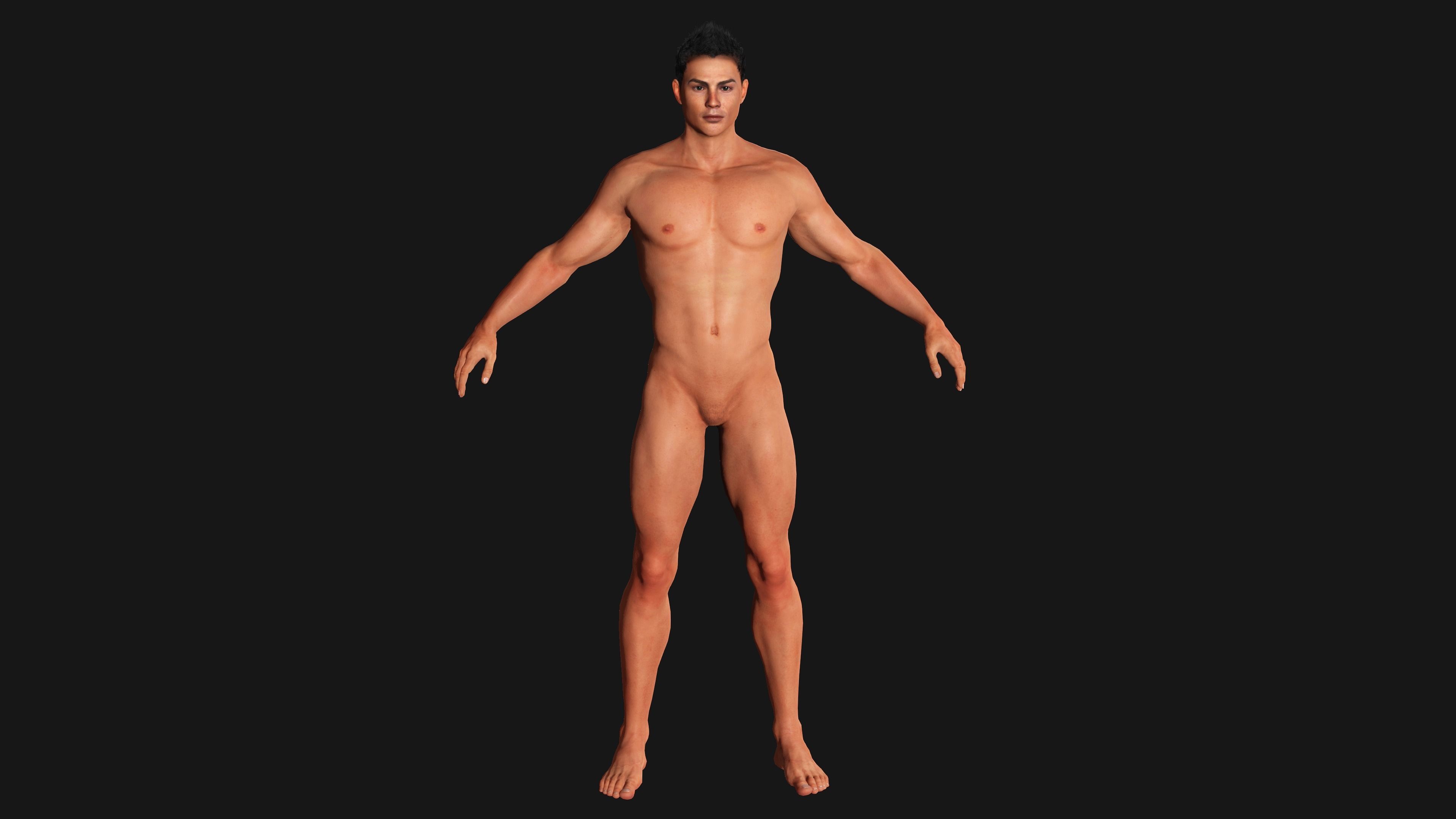 CRISTIANO RONALDO 3D MODEL- RIGGED GAME READY CHARACTER  Low-poly 3D model_9