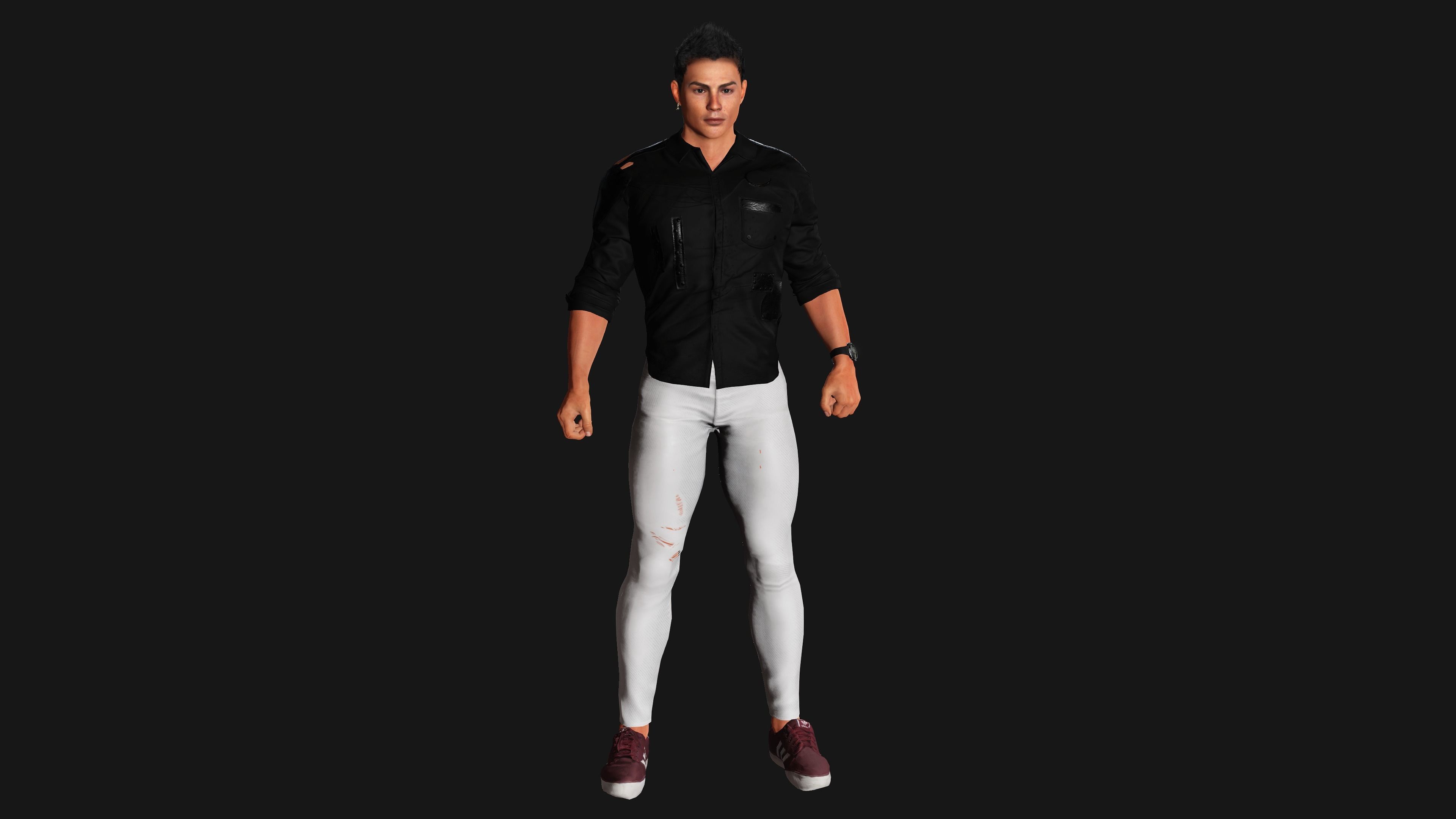 CRISTIANO RONALDO 3D MODEL- RIGGED GAME READY CHARACTER  Low-poly 3D model_11