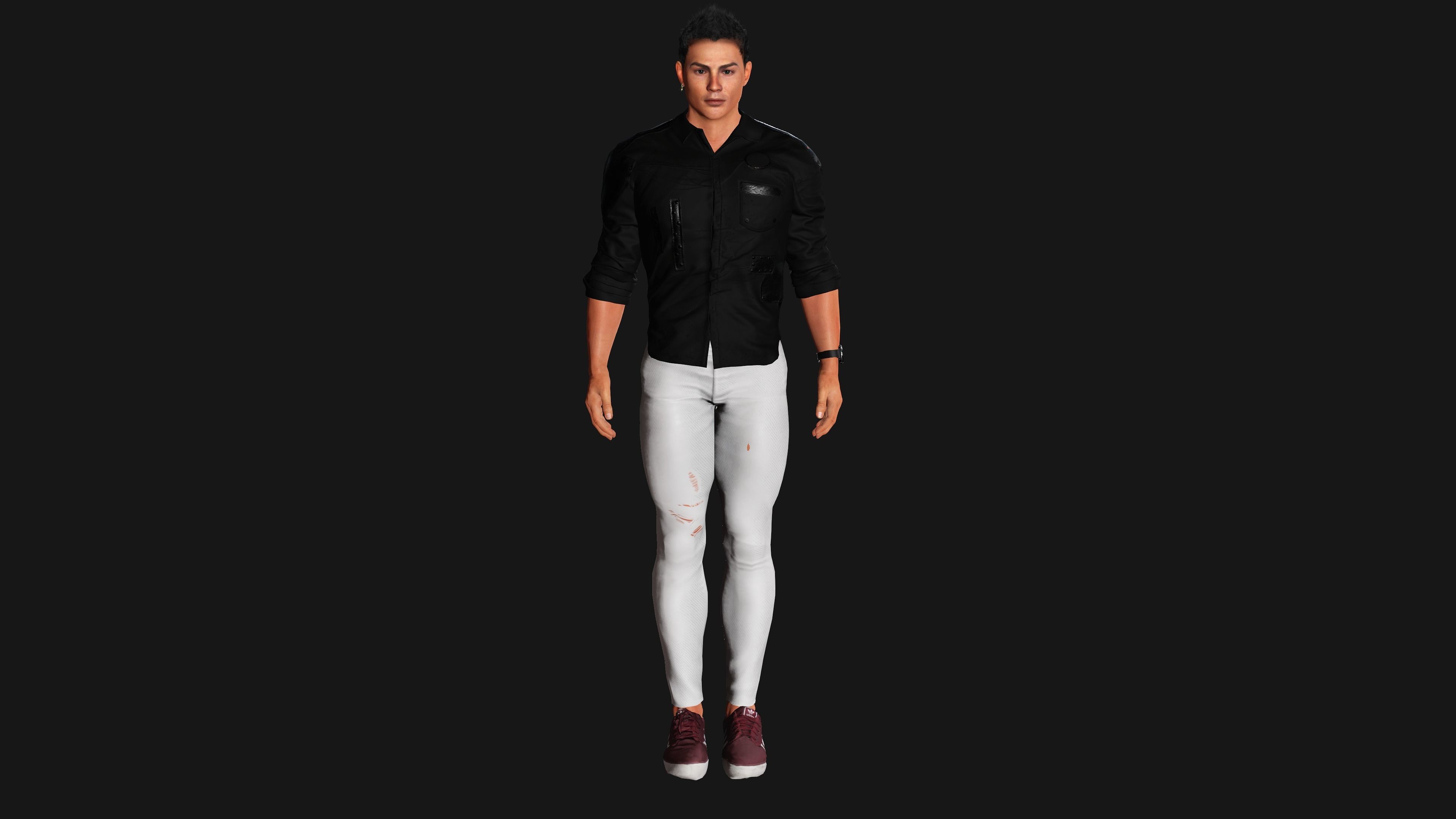 CRISTIANO RONALDO 3D MODEL- RIGGED GAME READY CHARACTER  Low-poly 3D model_13