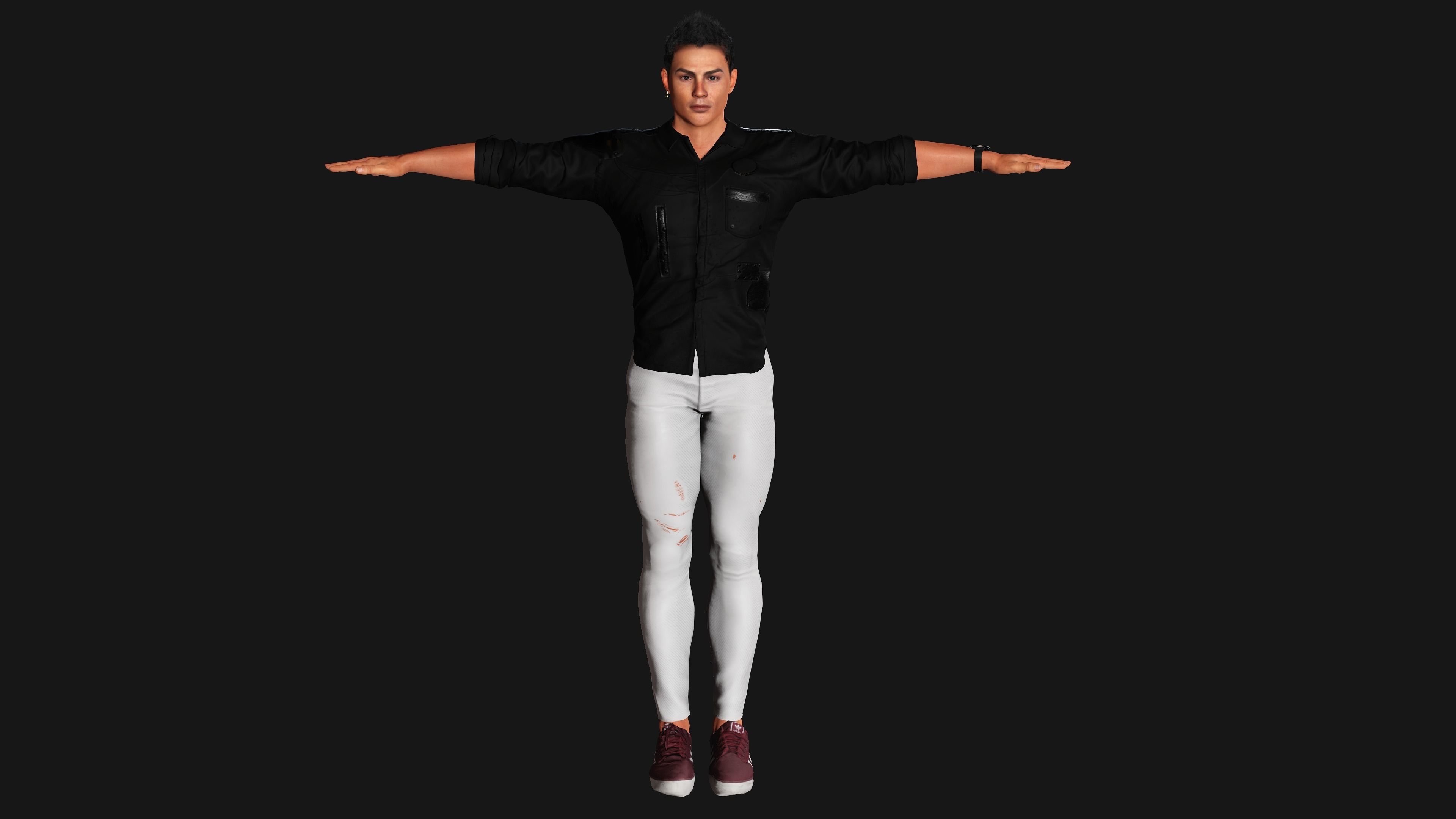 CRISTIANO RONALDO 3D MODEL- RIGGED GAME READY CHARACTER  Low-poly 3D model_15