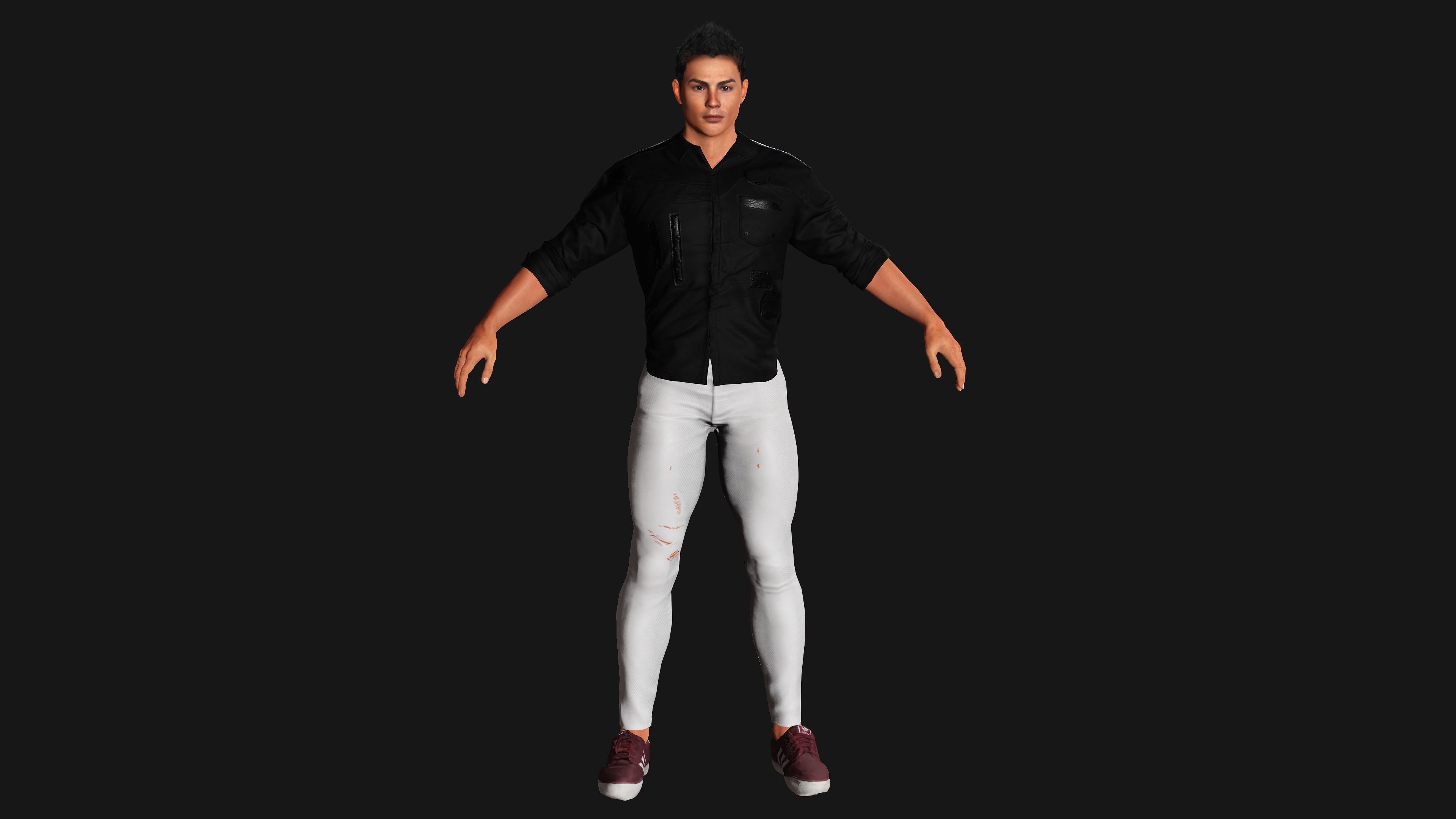 CRISTIANO RONALDO 3D MODEL- RIGGED GAME READY CHARACTER  Low-poly 3D model_6