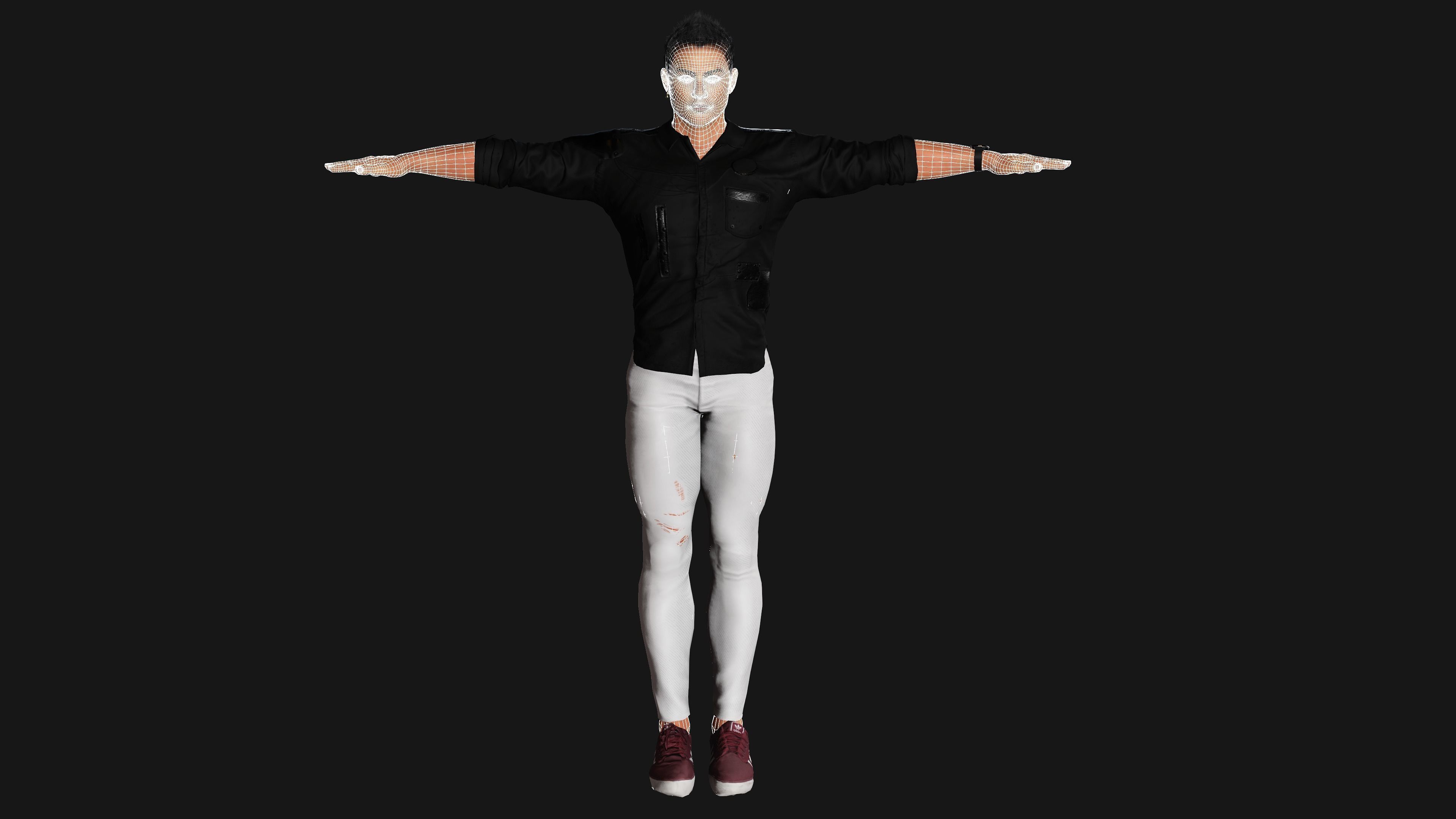 CRISTIANO RONALDO 3D MODEL- RIGGED GAME READY CHARACTER  Low-poly 3D model_17