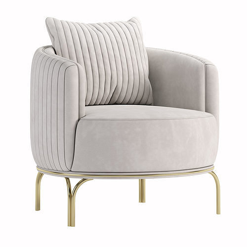 Armchair SEDEF by Romatti TR Low-poly 3D model