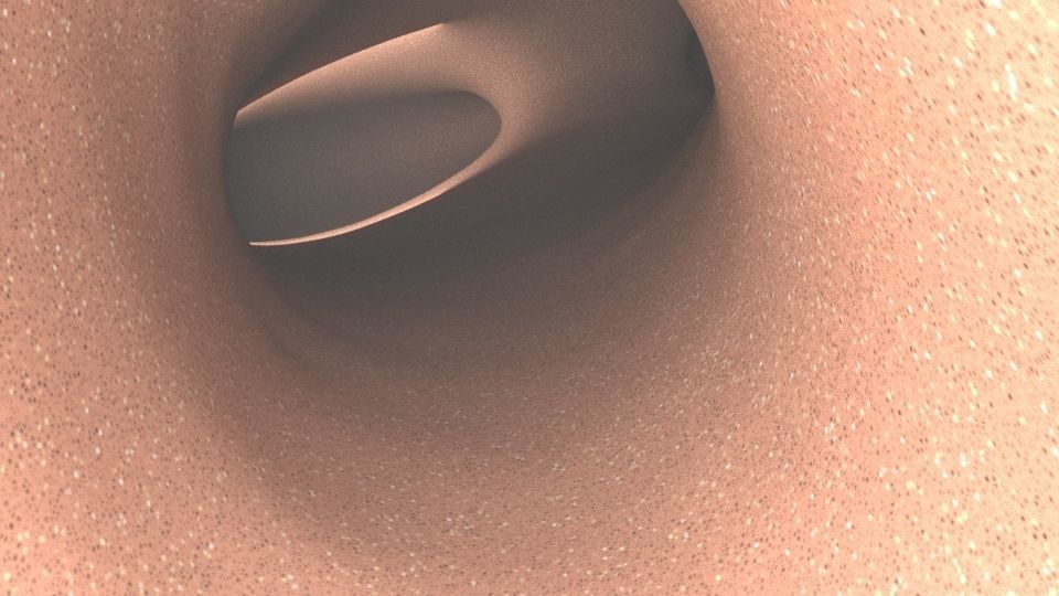 Giant network structure Low-poly 3D model_2