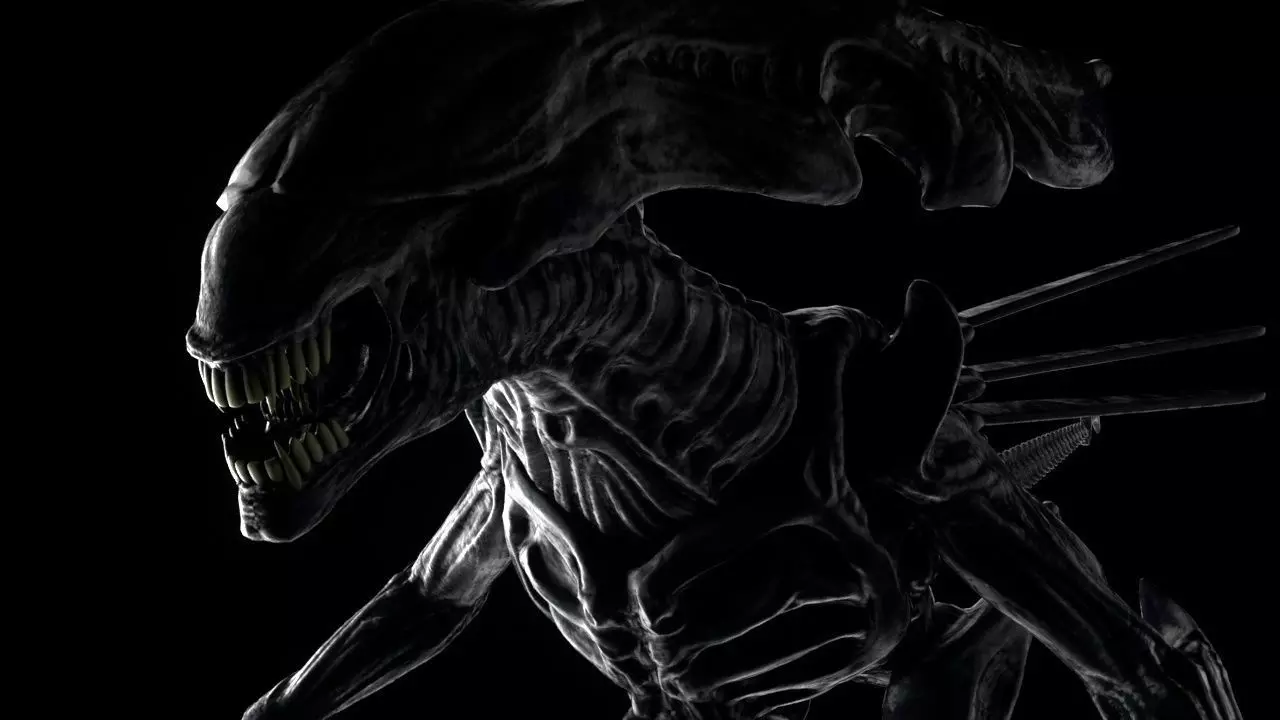 The Queen of Aliens Low-poly 3D model_0