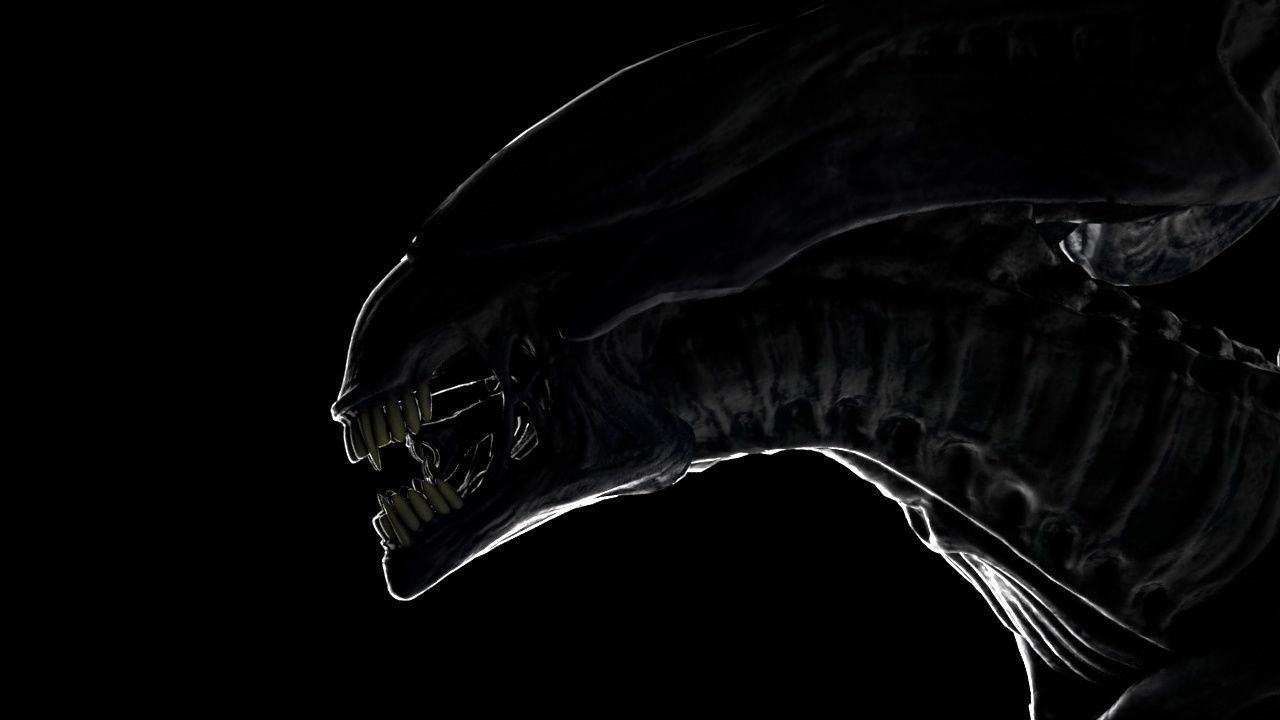 The Queen of Aliens Low-poly 3D model_2