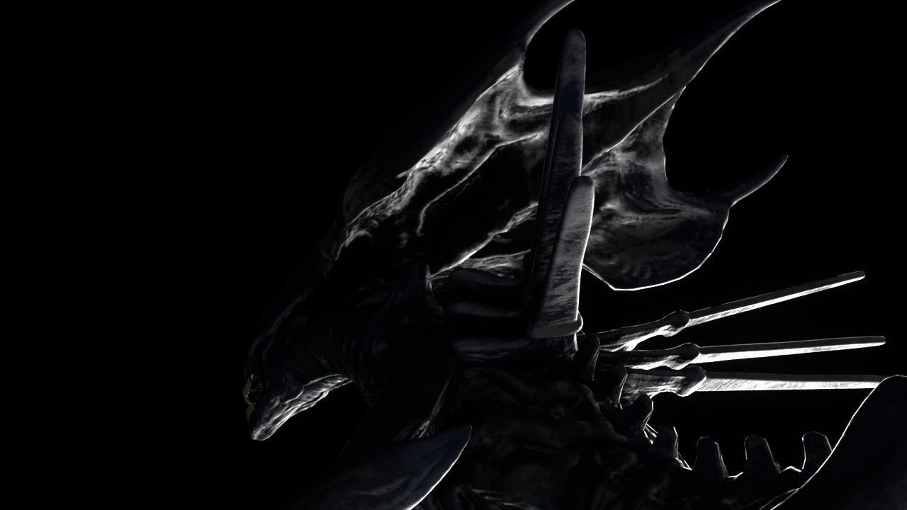 The Queen of Aliens Low-poly 3D model_5