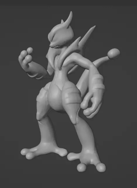SHADOW MEWTWO POKEMON 3D print model_0