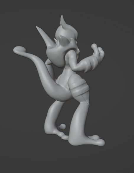 SHADOW MEWTWO POKEMON 3D print model_1