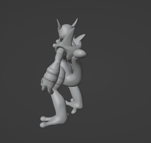 SHADOW MEWTWO POKEMON 3D print model_4