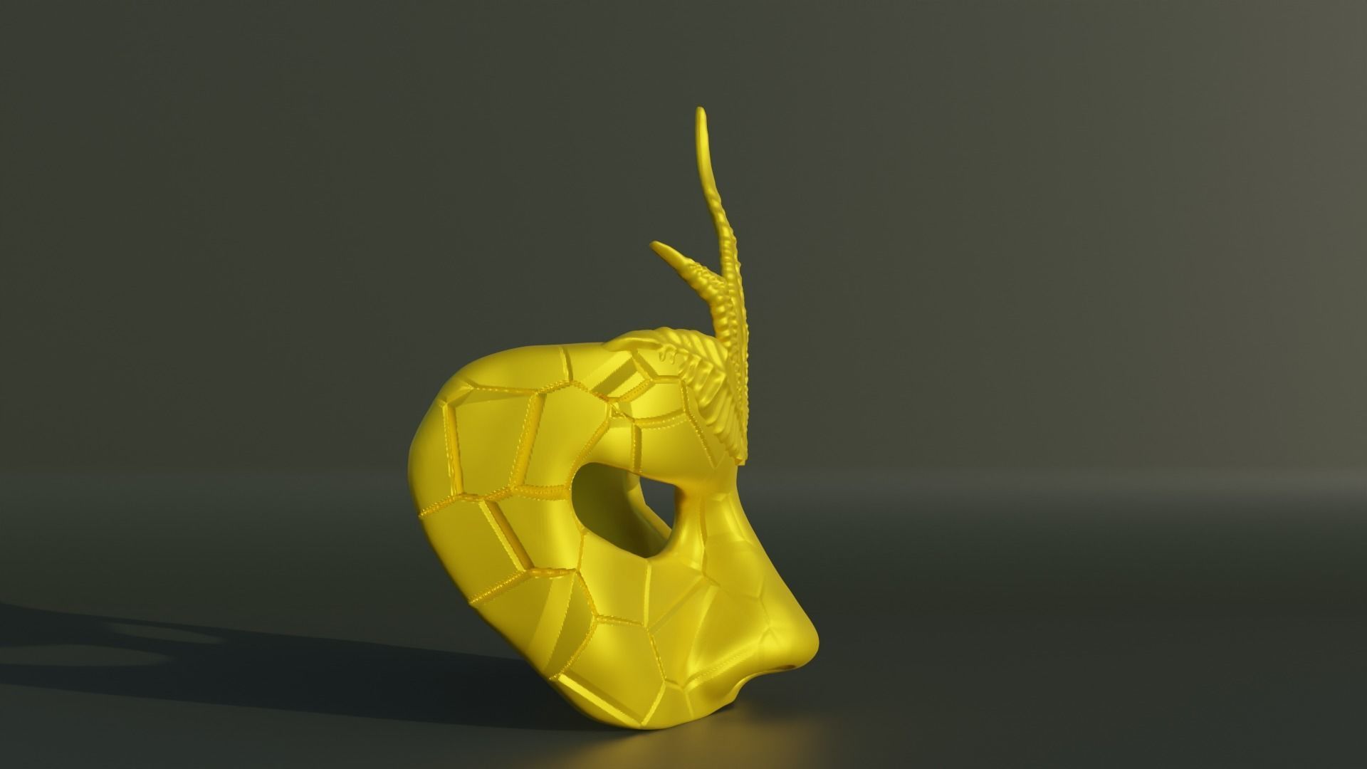 Masquerade Face Mask Stl 3D print model_18