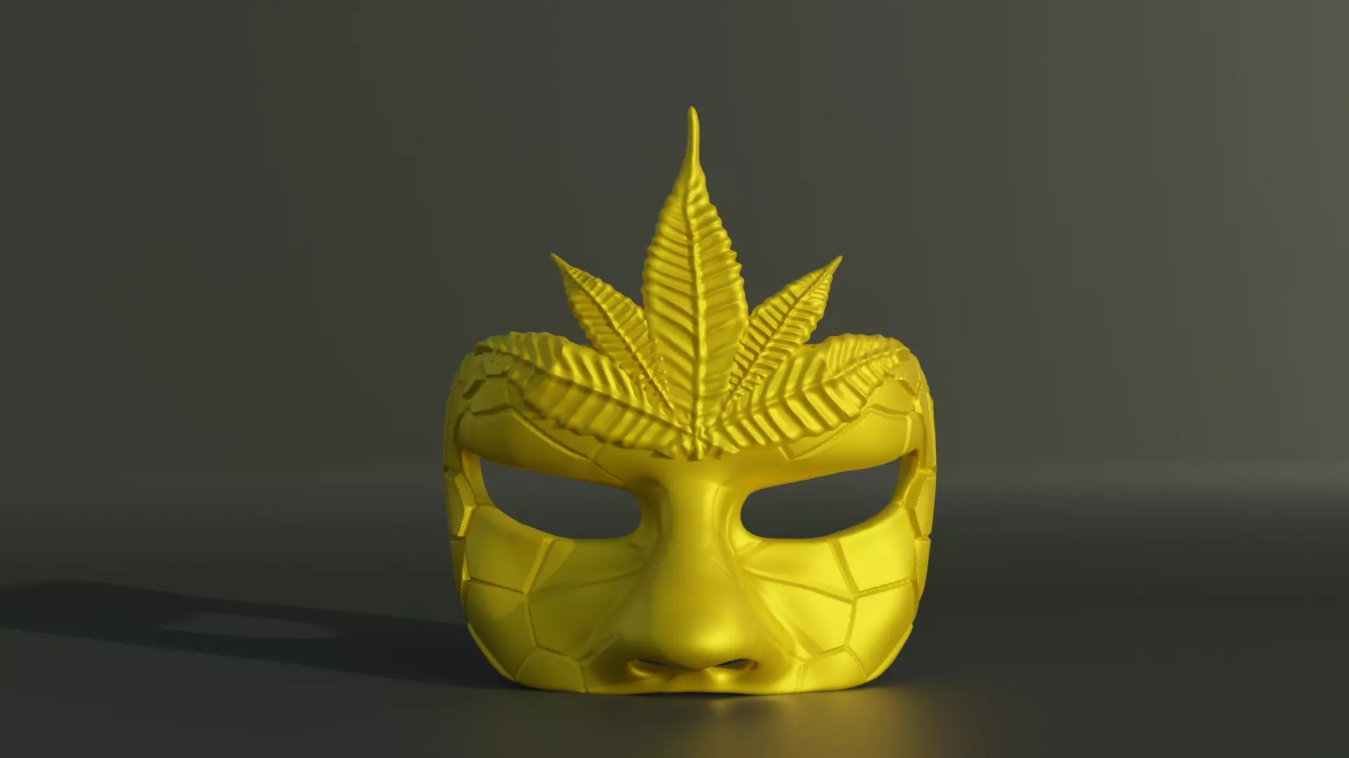 Masquerade Face Mask Stl 3D print model_0