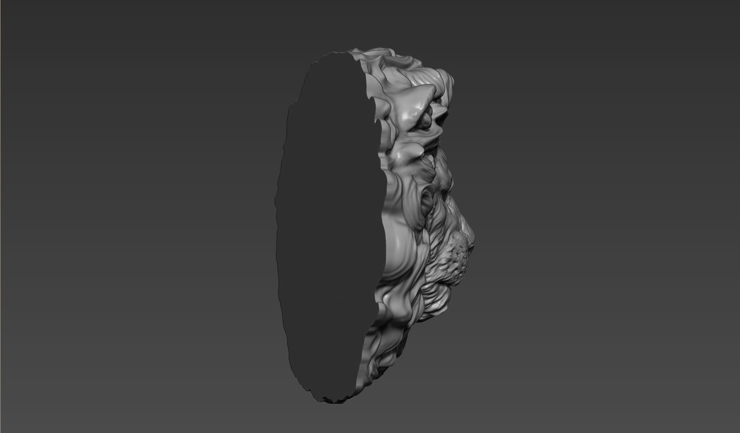 Lion head  for pendant 3D print model_10