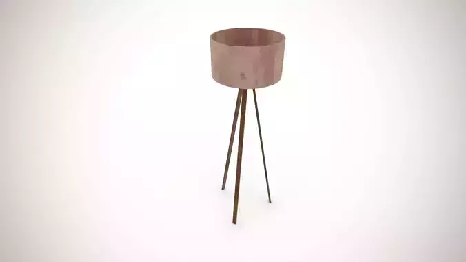 Floor Lamp Low Poly Low-poly 3D model