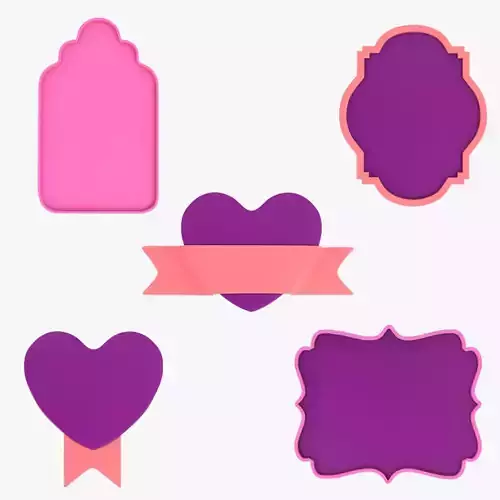 Text Frames  3D model