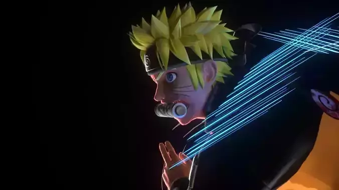 Naruto Uzumaki Low-poly 3D model