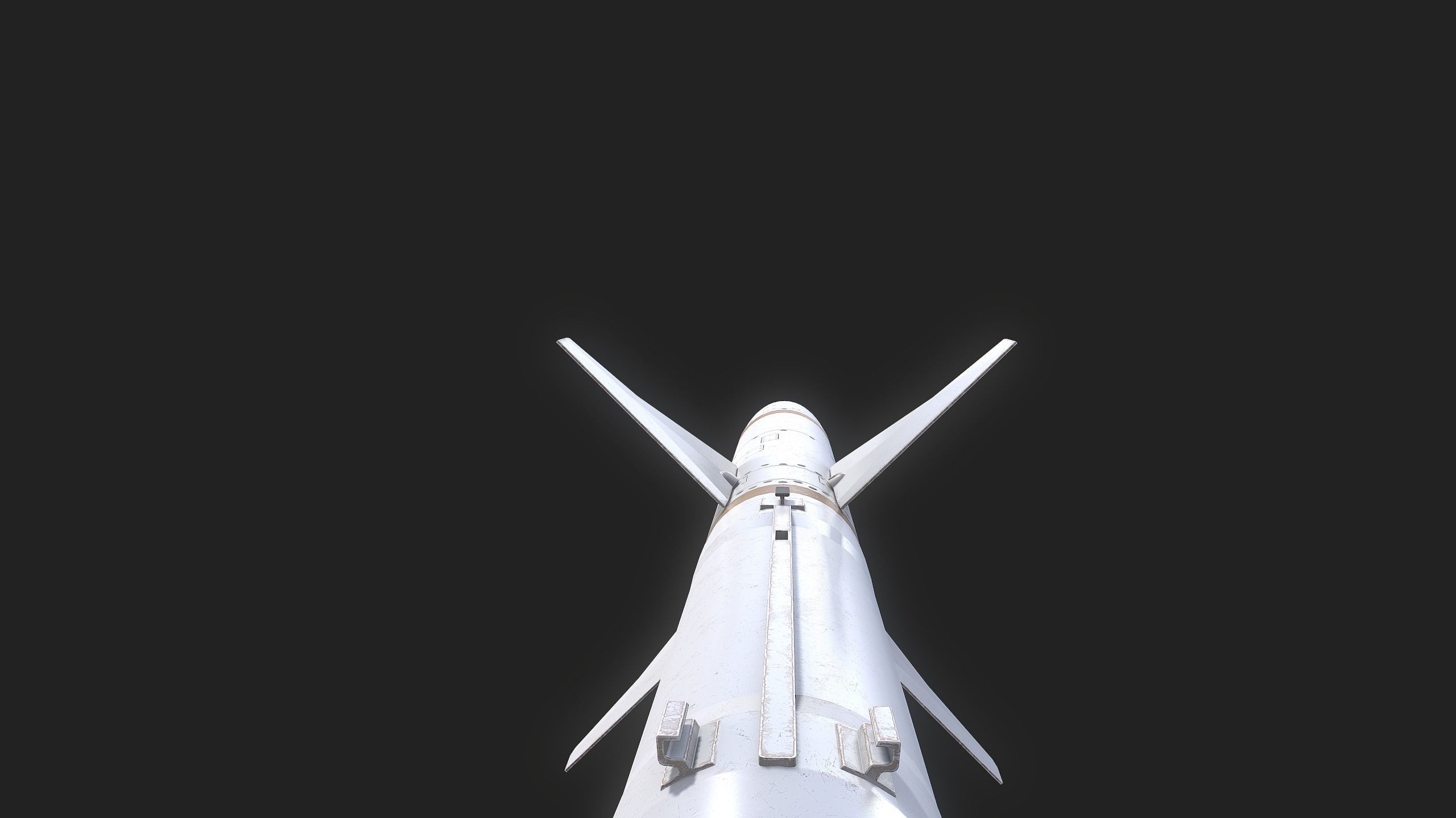 Missile AGM-88 HARM Low-poly 3D model_10