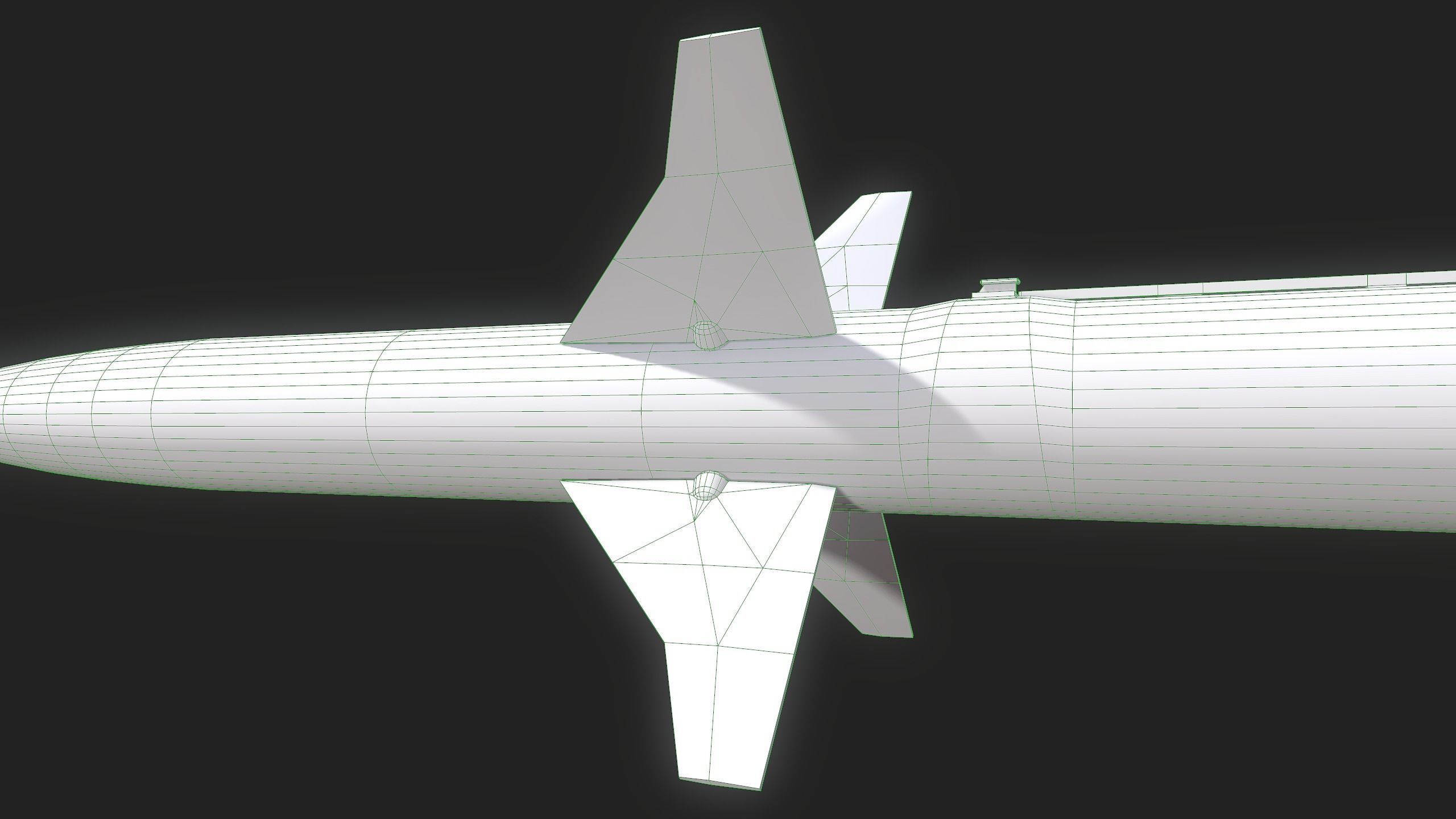 Missile AGM-88 HARM Low-poly 3D model_8