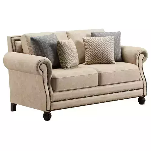 Palance Marble Hoonah Loveseat Low-poly 3D model