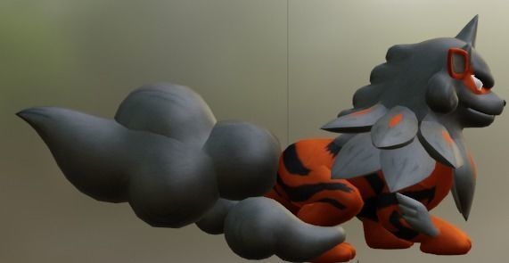 hisuan acranine pokemon 3d figure 3D print model_1