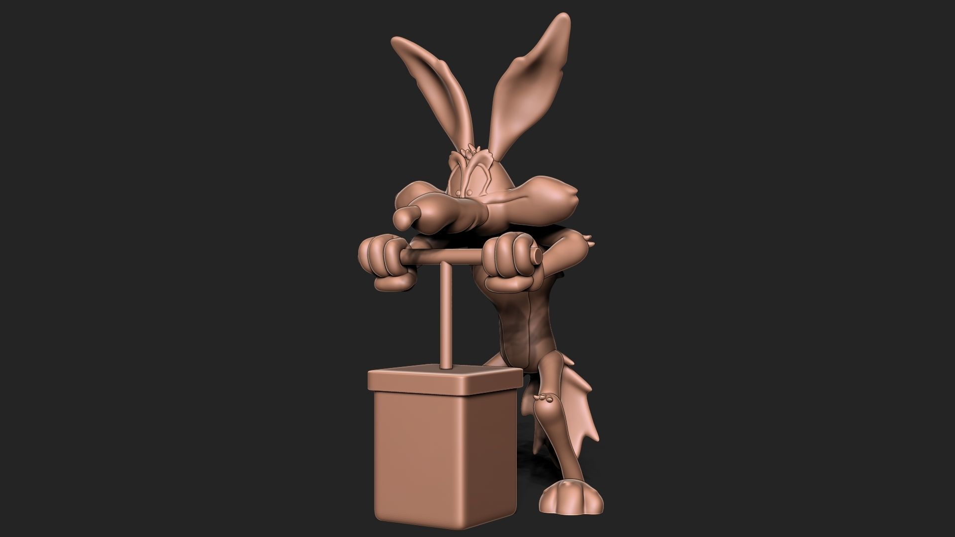 Wile E Coyote 3D print model_7