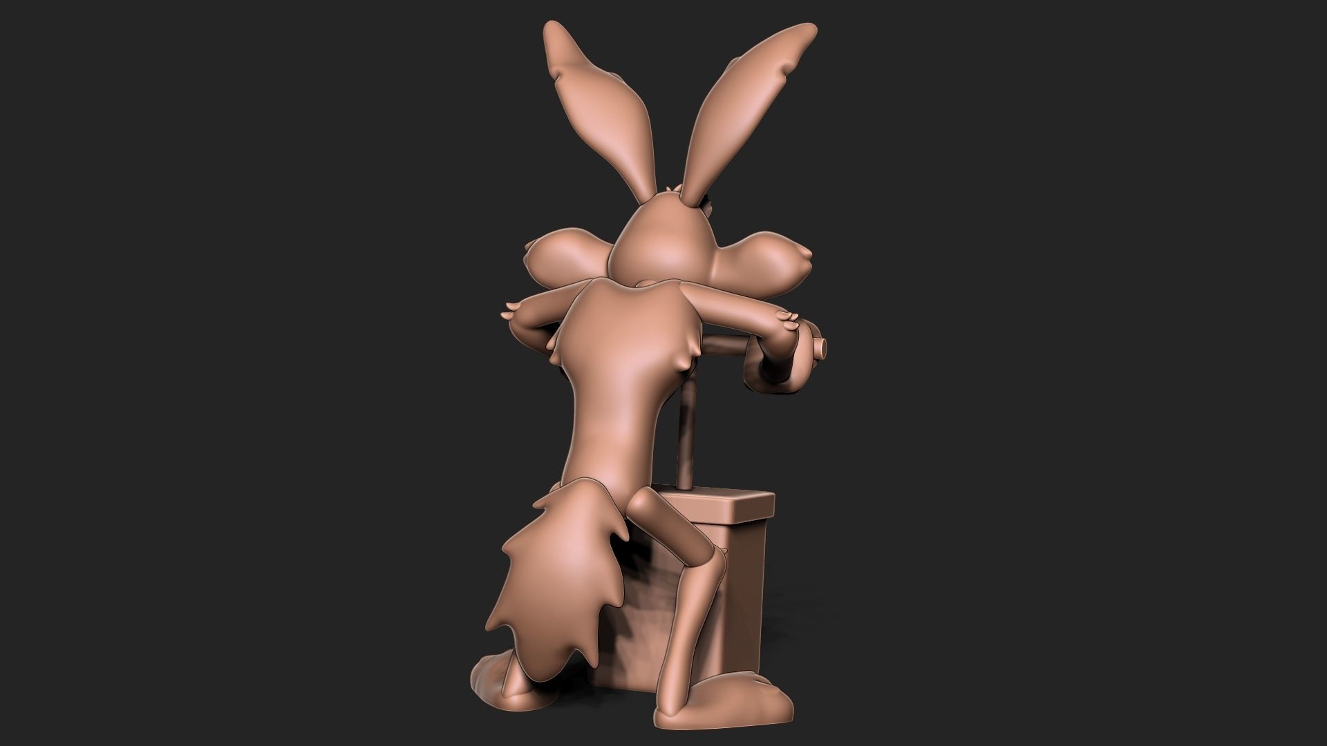 Wile E Coyote 3D print model_2