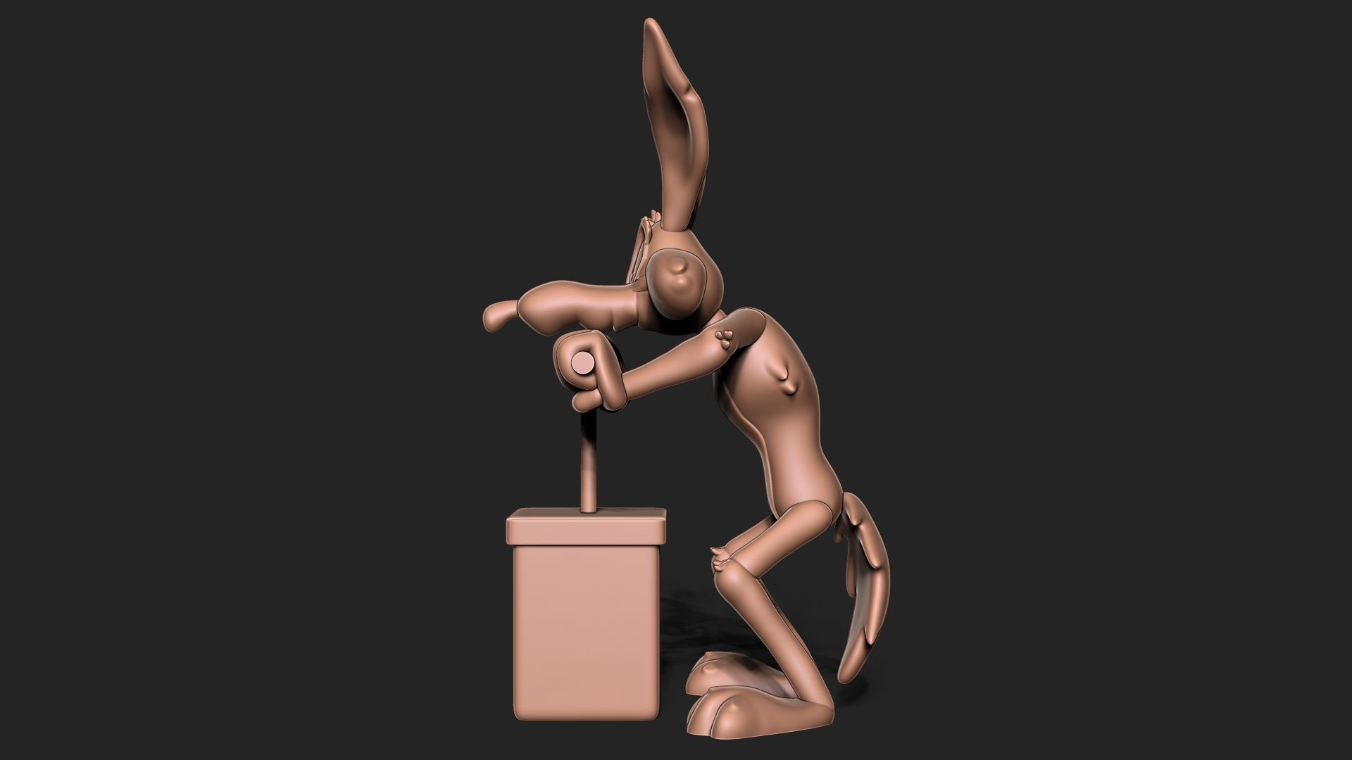 Wile E Coyote 3D print model_6