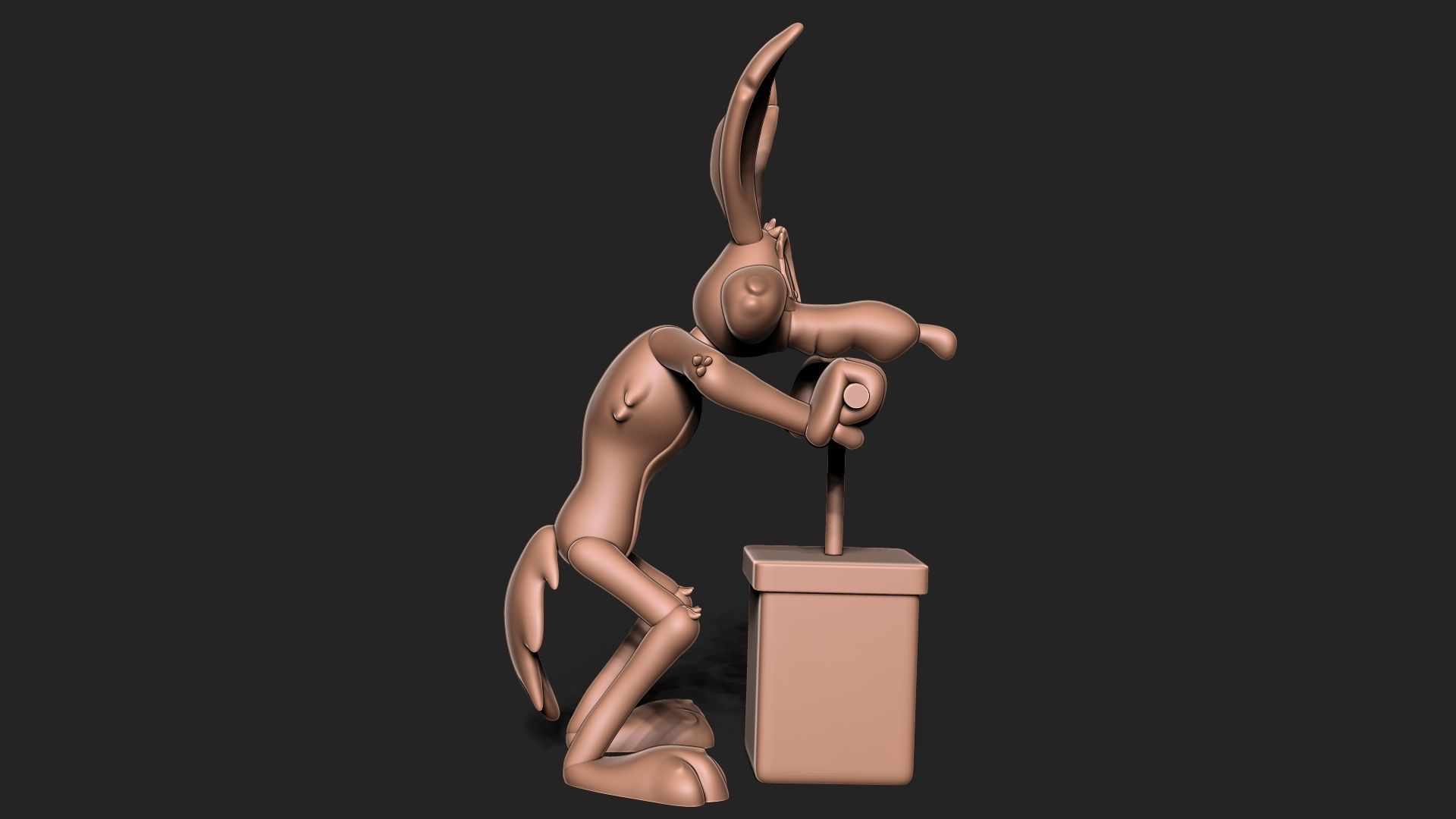 Wile E Coyote 3D print model_3