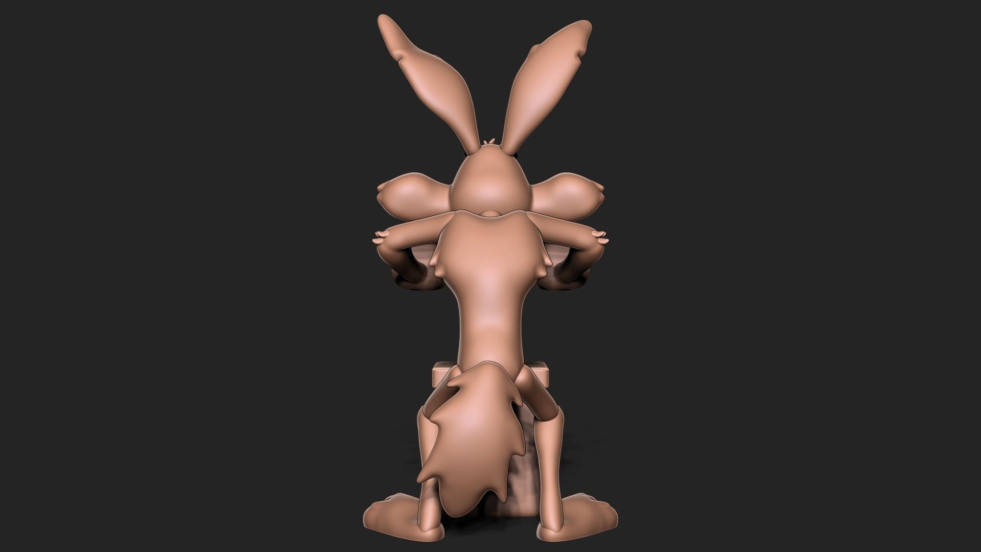 Wile E Coyote 3D print model_4
