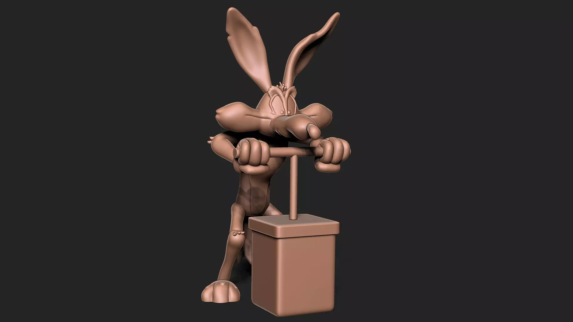 Wile E Coyote 3D print model_0