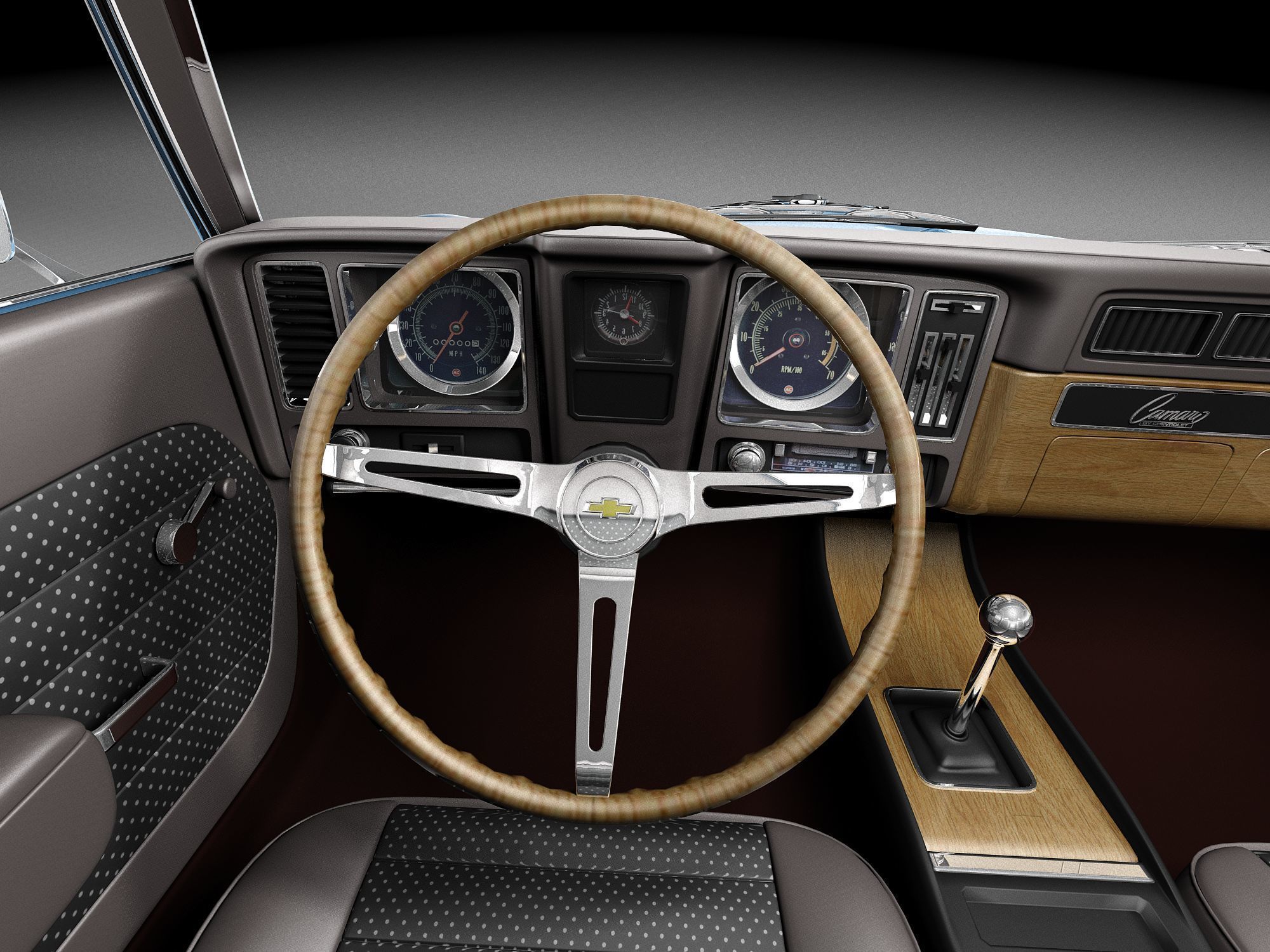 Chevrolet Camaro SS CG 1969 3D model_8