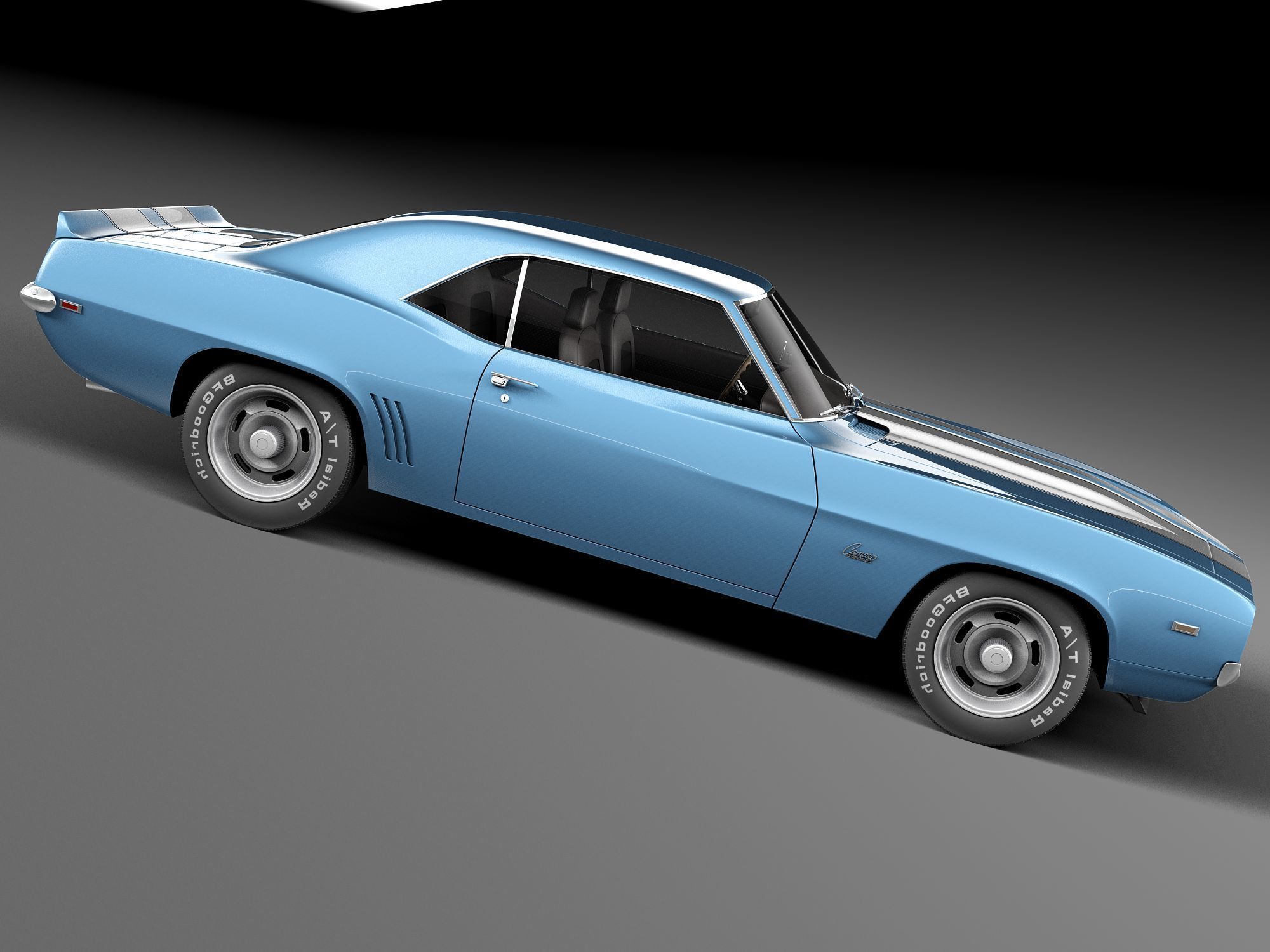 Chevrolet Camaro SS CG 1969 3D model_6