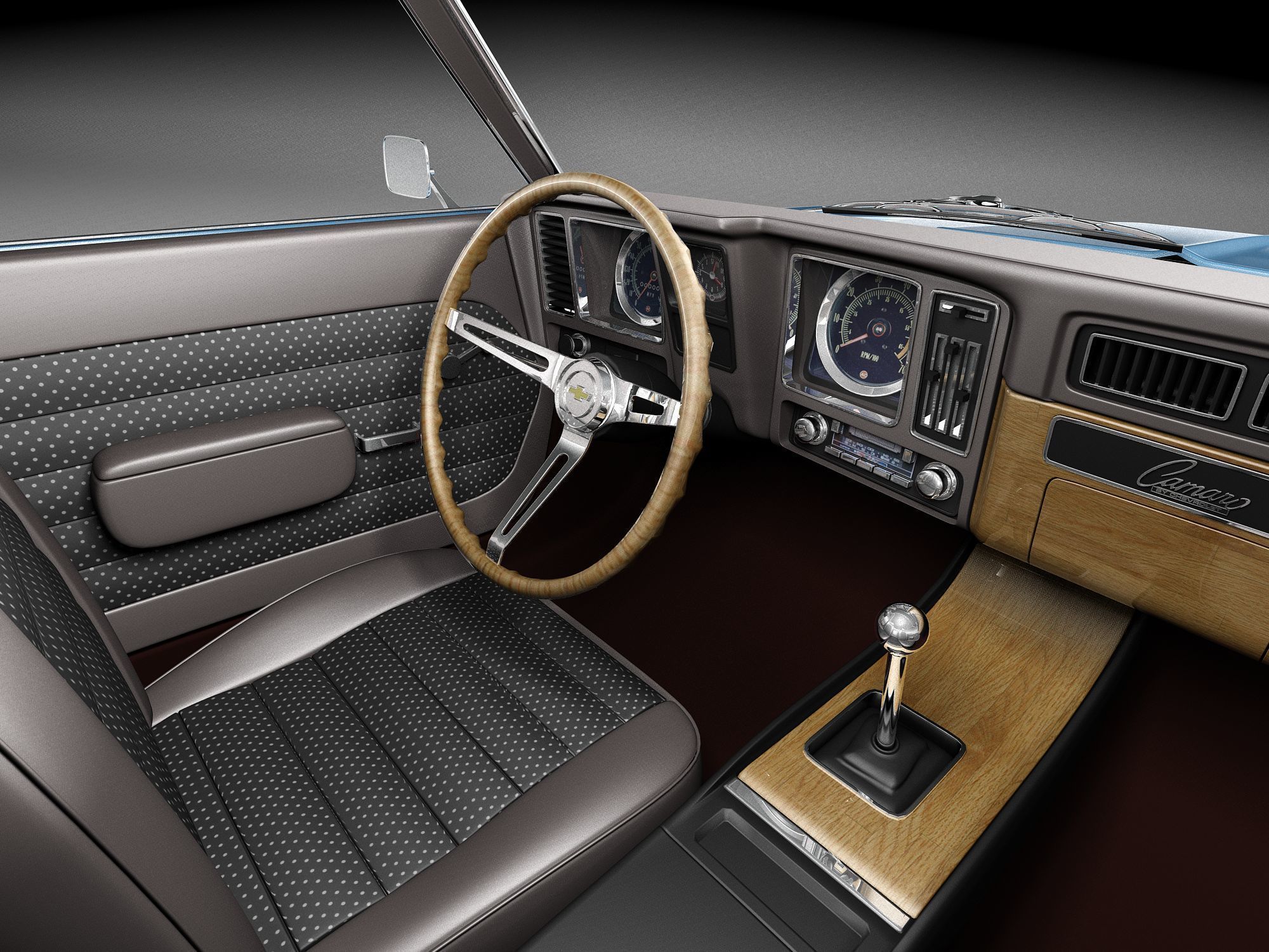 Chevrolet Camaro SS CG 1969 3D model_9