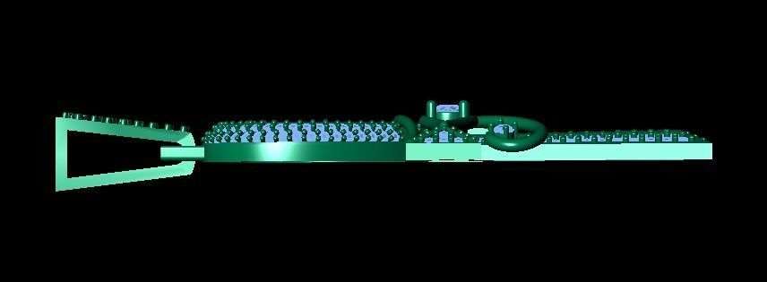 ankh cross with eye of horus pendant 3D print model_18