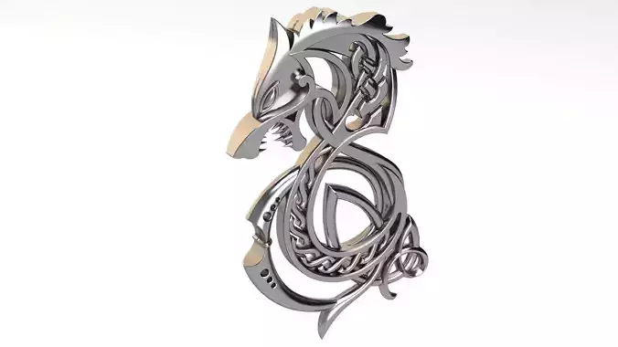 Pendant with Scandinavian ornament