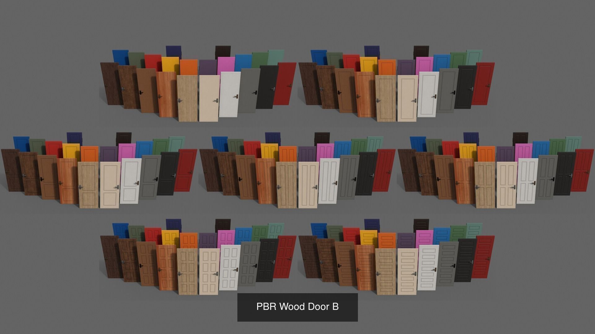 PBR Doors 3D Model Collection_16