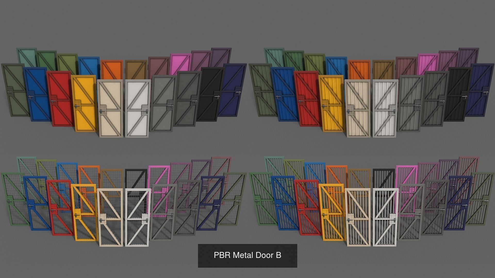 PBR Doors 3D Model Collection_19
