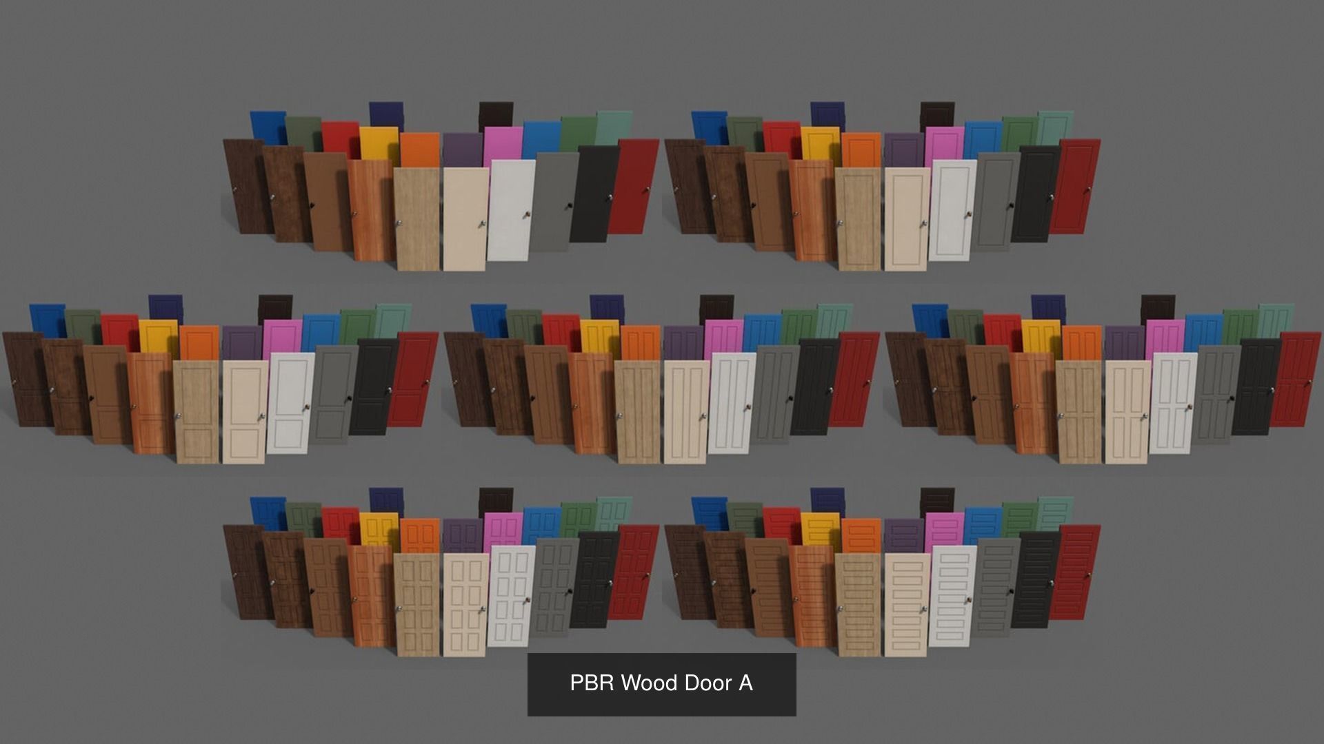 PBR Doors 3D Model Collection_15