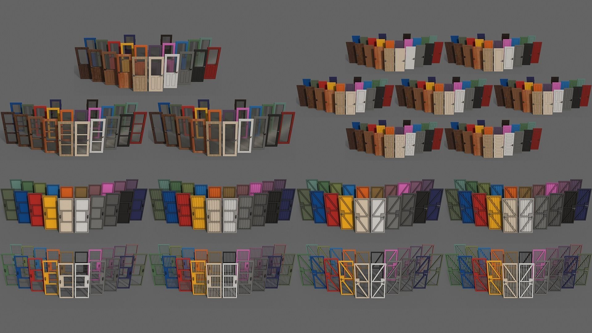 PBR Doors 3D Model Collection_14