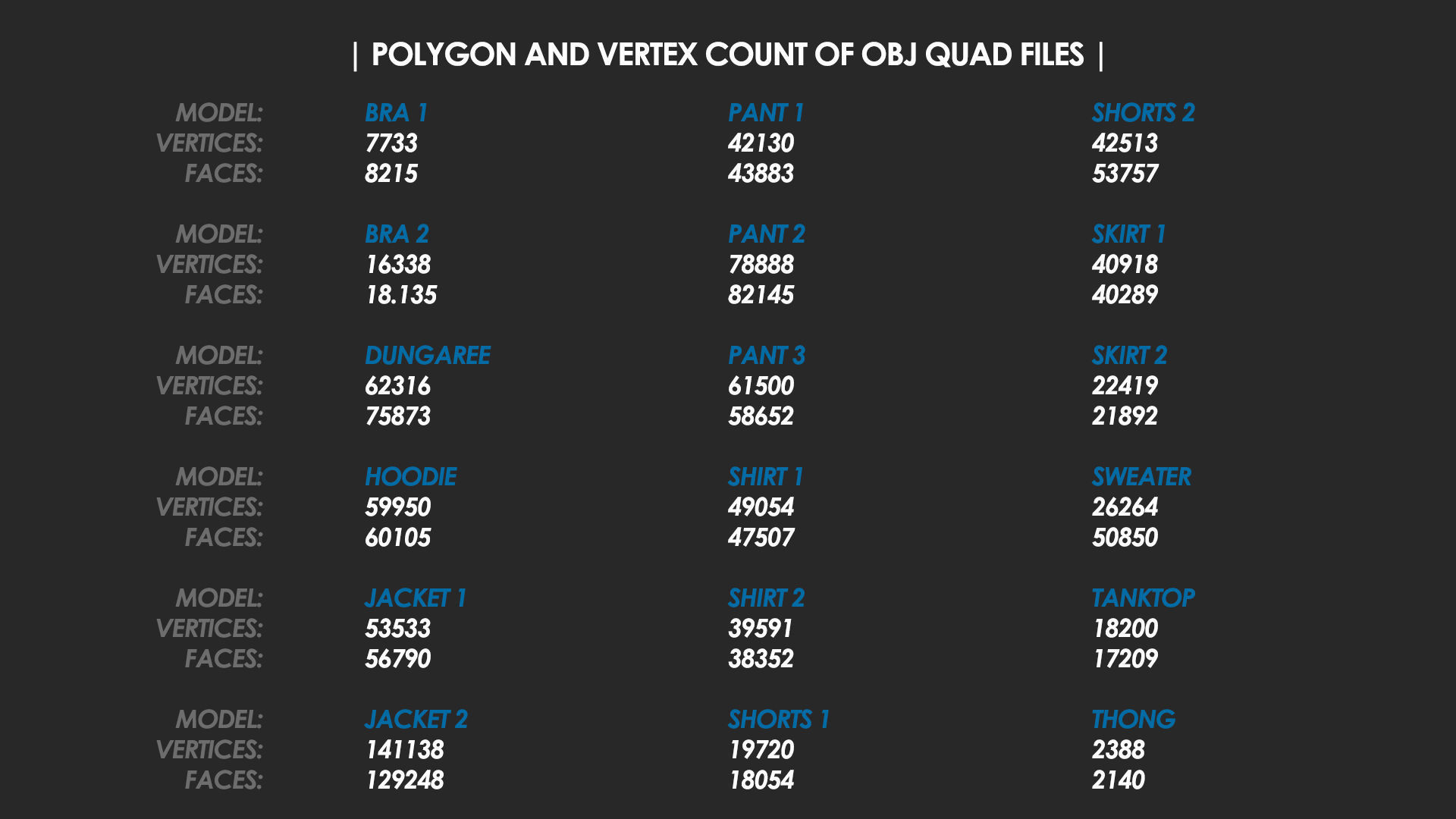 18 Womens Clothes - Vol 1 - Marvelous Designer 3D model_7