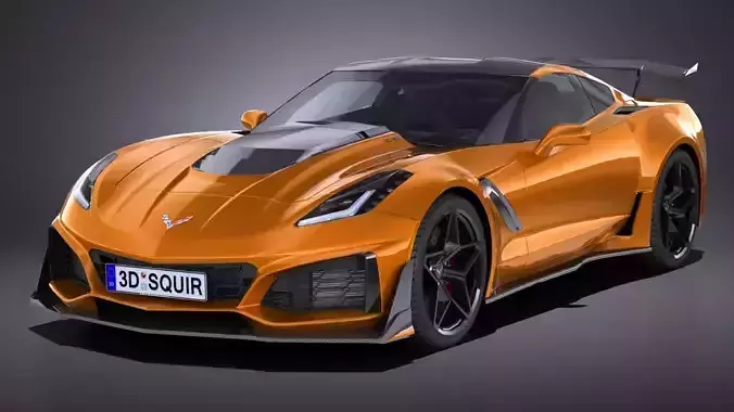 Chevrolet Corvette ZR1 CG 2019 LowPoly