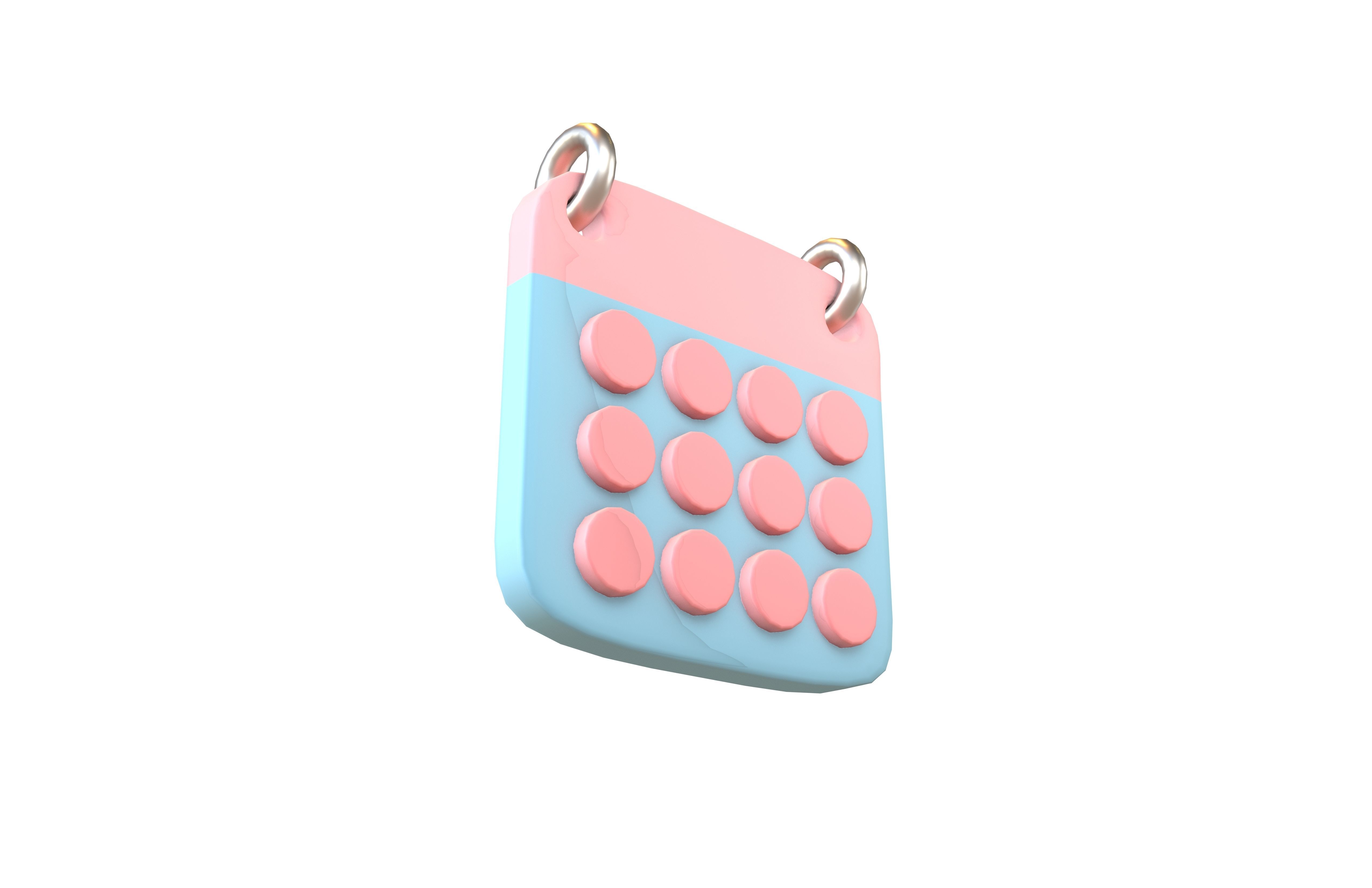 Calendar Icon v1 004 Low-poly 3D model_2
