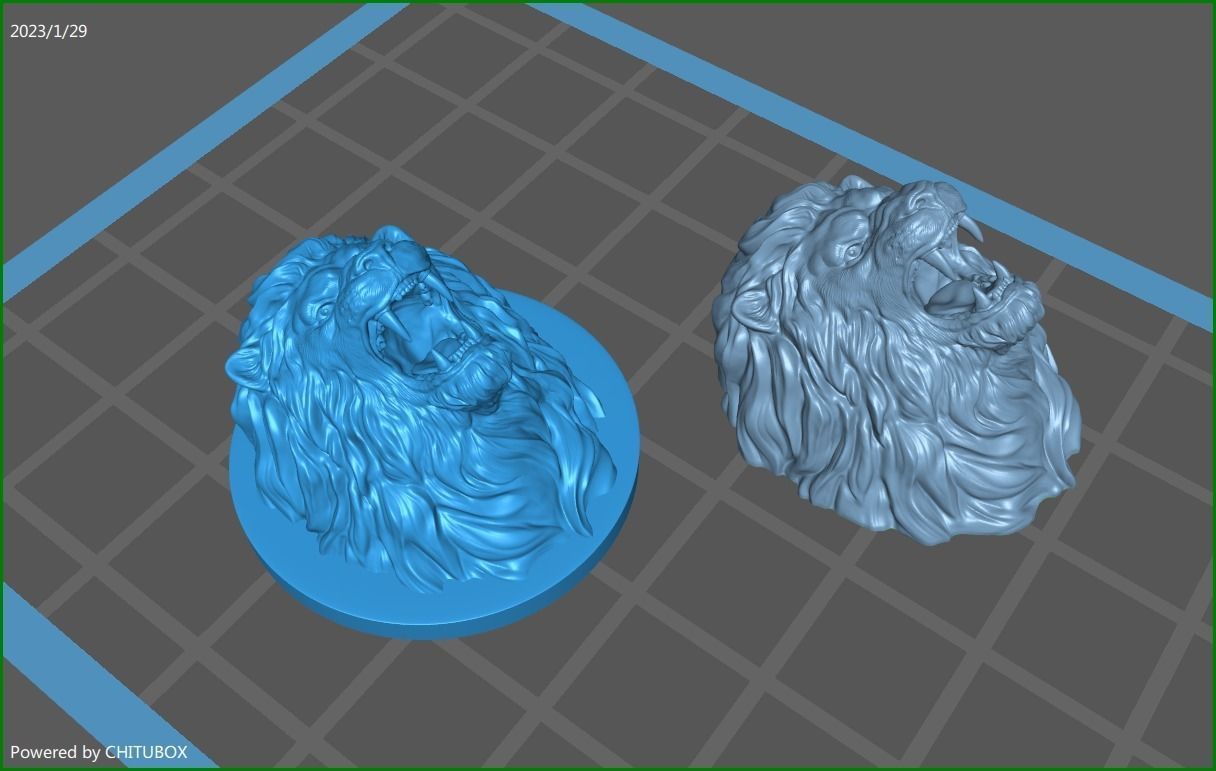 Lion Face Head 3D print model_17