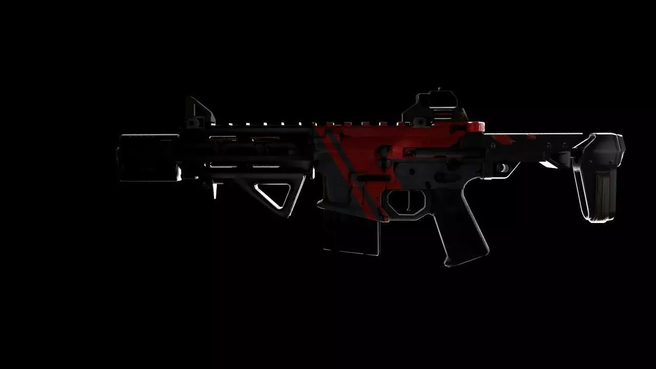 AAC Honey Badger Gun Free low-poly 3D model